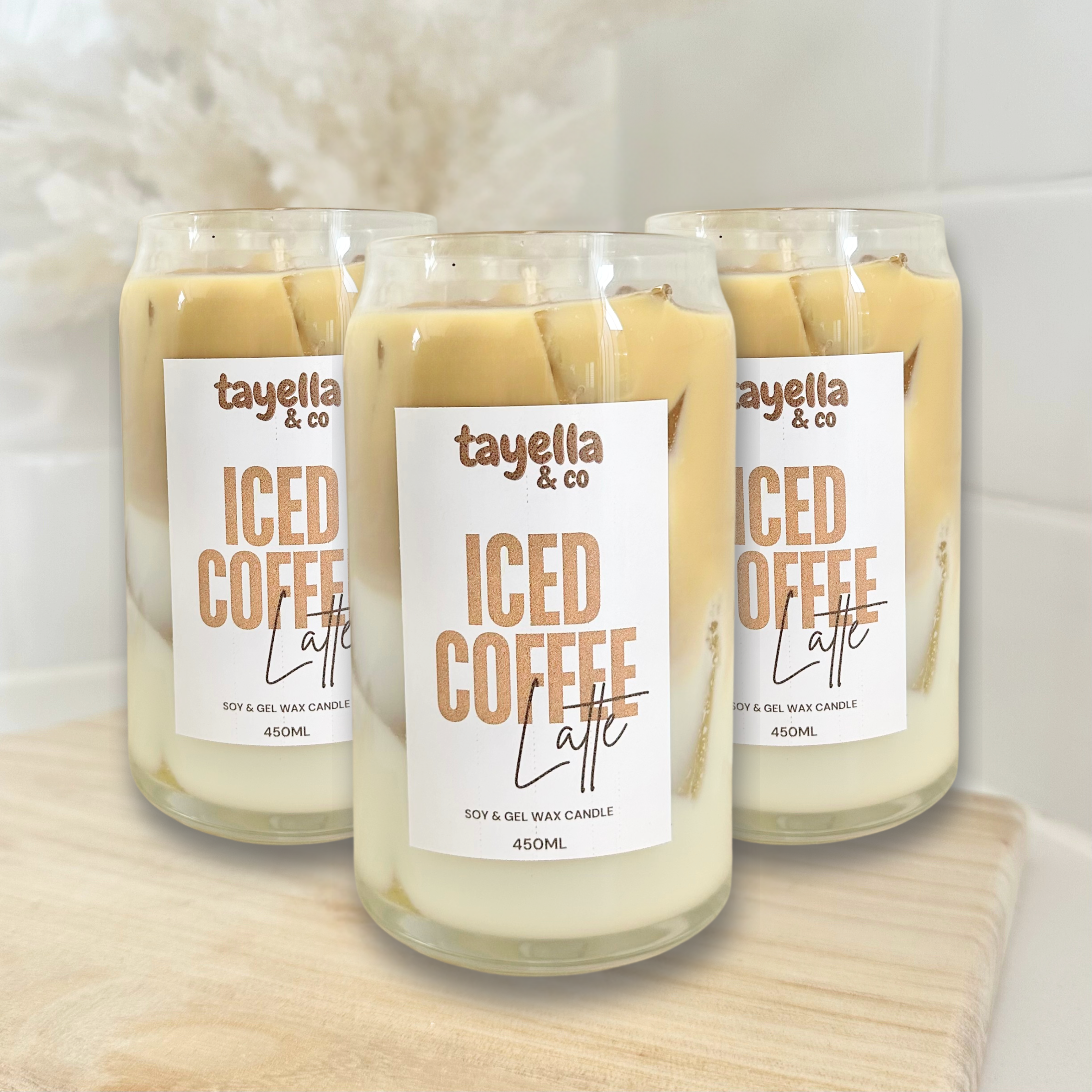 Tayella & Co - Wholesale Jar/filled candle - Iced Coffee Latte Candle0