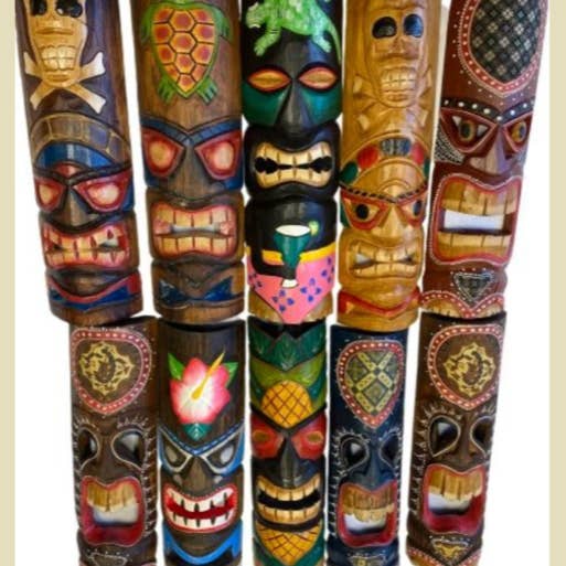 Gitzell FairTrade - Wholesale Sculpture - Tiki Mask, bamboo6