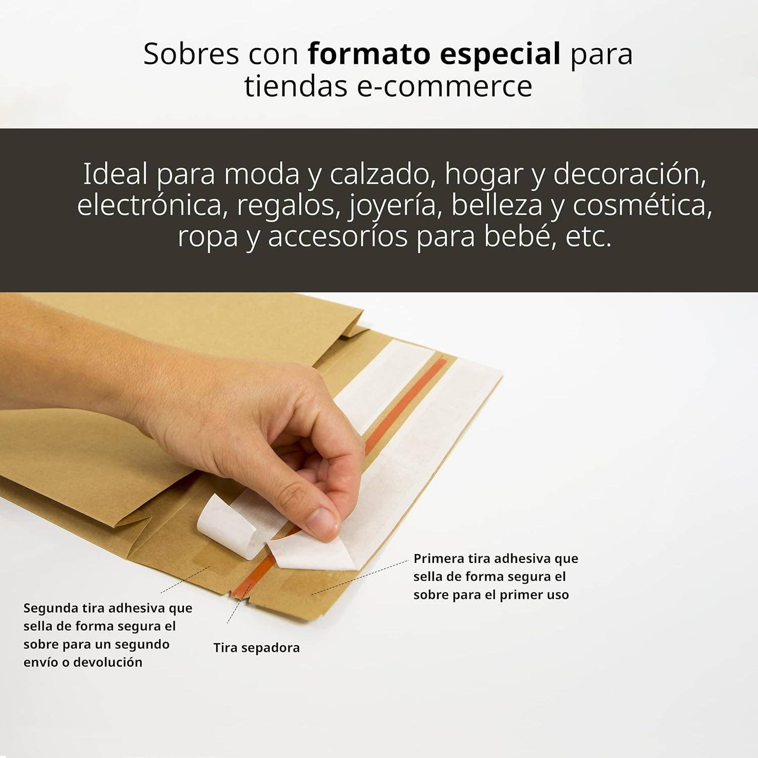 MEDEL OFFICE – wholesale Gift bag – Kraft Double Strip Silicone 3 Bellows Envelopes for Shipping2