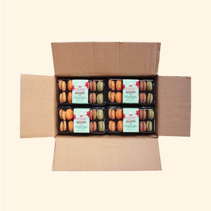 Overseas Food Trading - Wholesale Cookie - Festive Macarons – 5.09oz Box