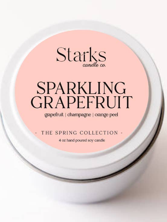 Sparkling grapefruit Candle for wholesale by Starks candle co.