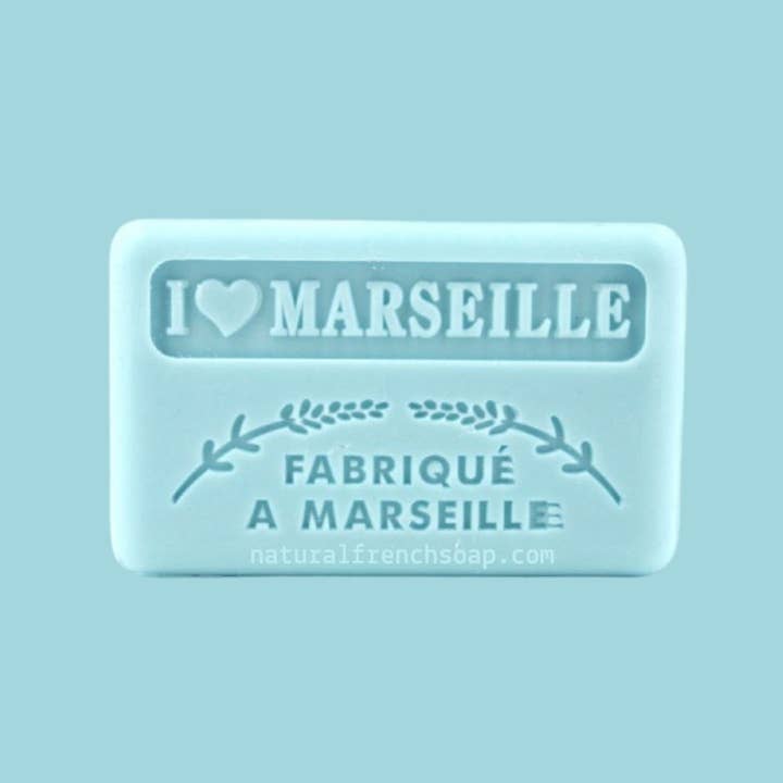 French Soap Wholesale - Vente Pains de savon - Savon français en gros I Love Marseille 125g