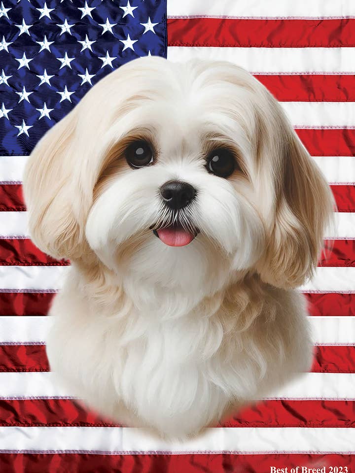 Lhasa Apso Cream — Flagge des Patriotischen III. Hauses für den Großhandel von Best of Breed Products