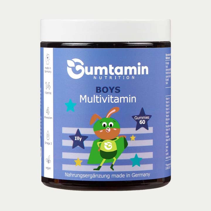 Caramelle gommose Illy multivitaminiche per bambini per la vendita all'ingrosso da parte di Gumtamin Nutrition