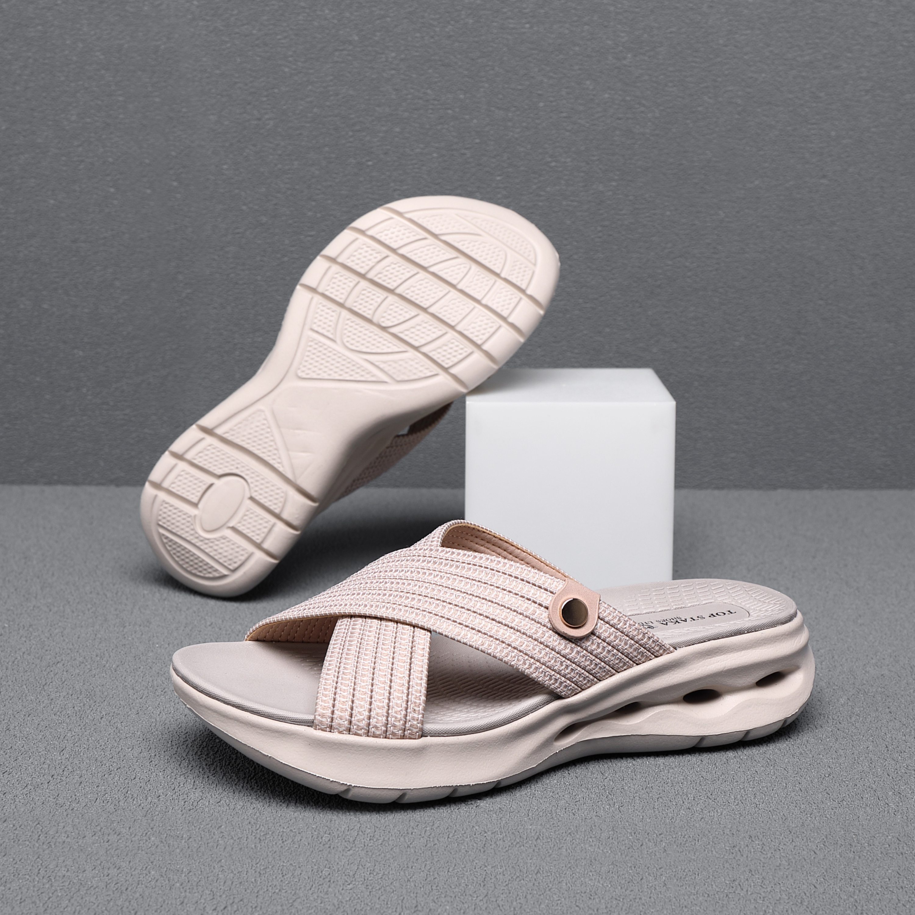 Top Staka – wholesale Slides – Women’s – 842 Women Criss-Cross Sports Slides12