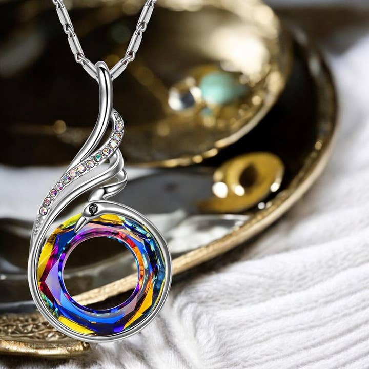 Pendant "CRYSTAL 11" silver Czech crystal for wholesale by TOURMALYN