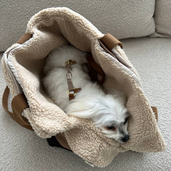 DrewsDogwear - Wholesale Pet Carrier - Dog - Aspen // Sporty dog bag with soft teddy fleece1