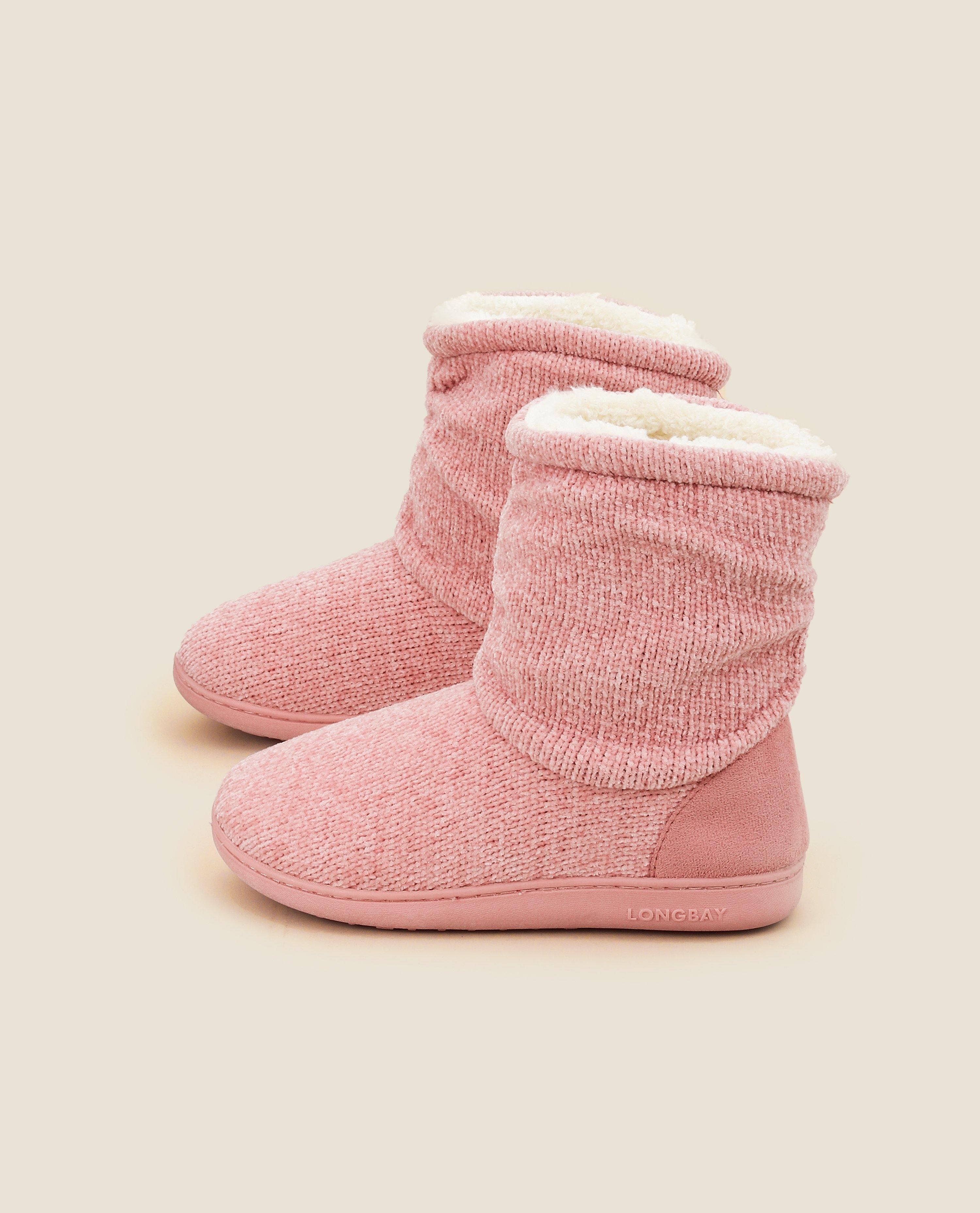 LongBay - Vente Bottines – femme - Chaussons bottillons en tricot chenille pour femmes Fuji10