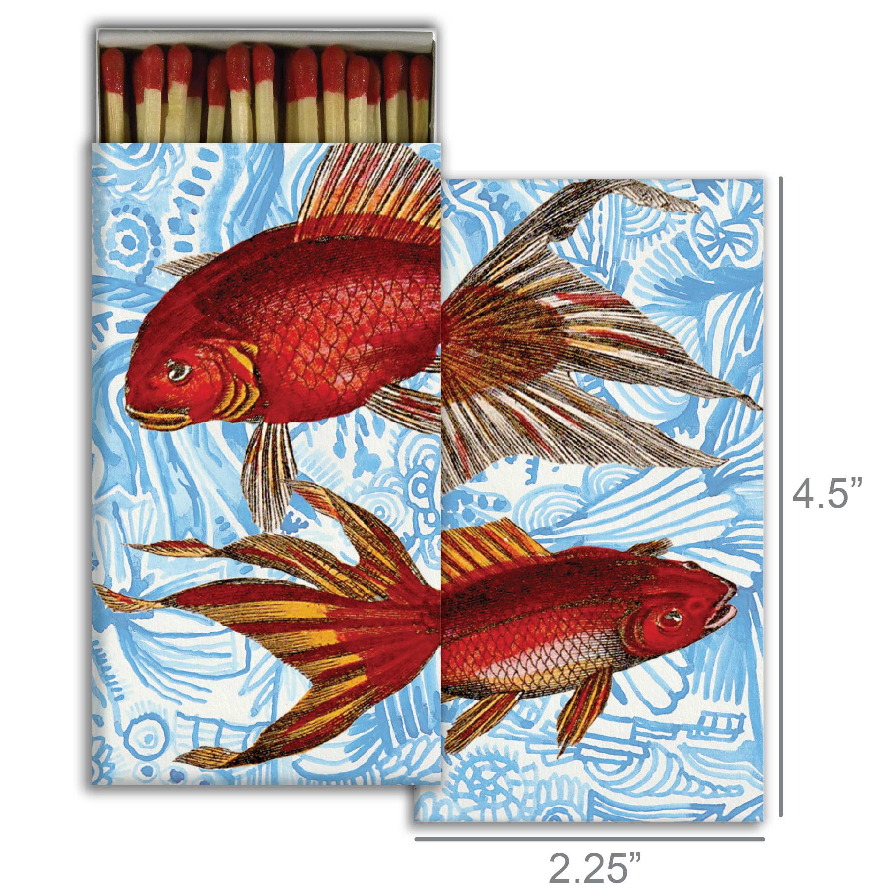 HomArt - Vente Allumettes - Boîte d'allumettes - Poisson rouge1