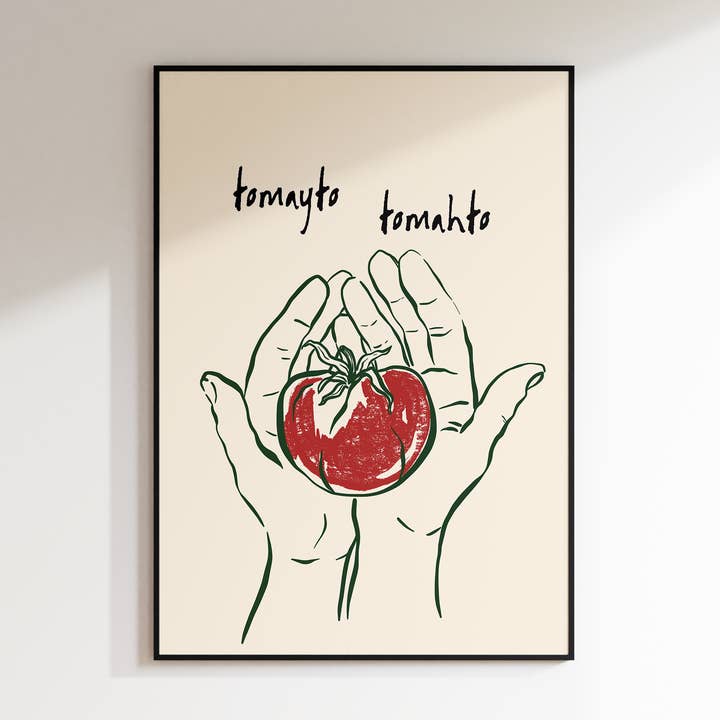 Tomayto Tomahto Print for wholesale by Refined Spaces