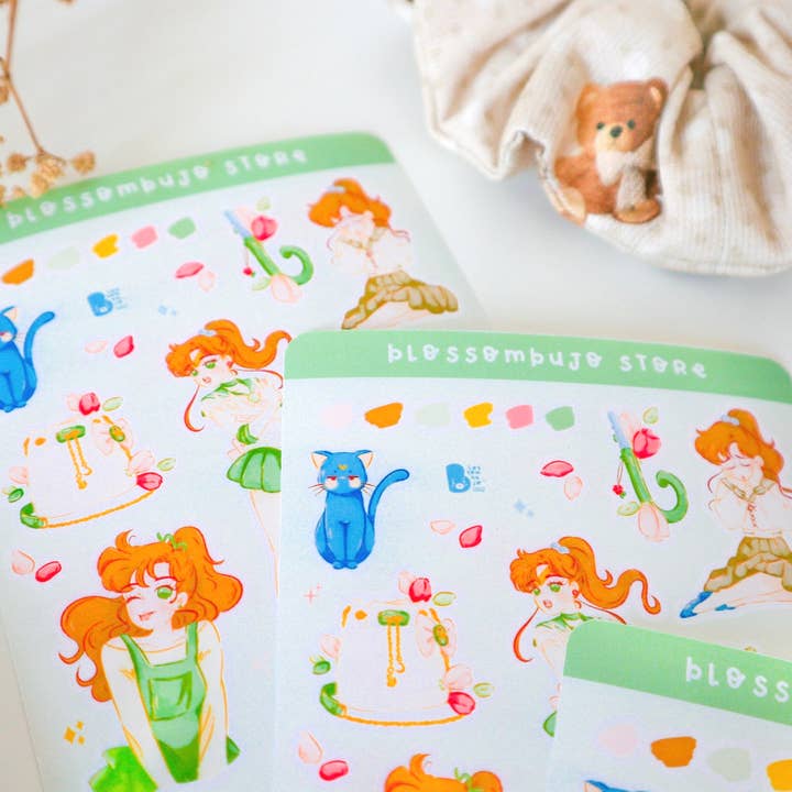 BlossomBujo Store - Wholesale Sticker - Stickersheet Vinyl - Sailor Moon20