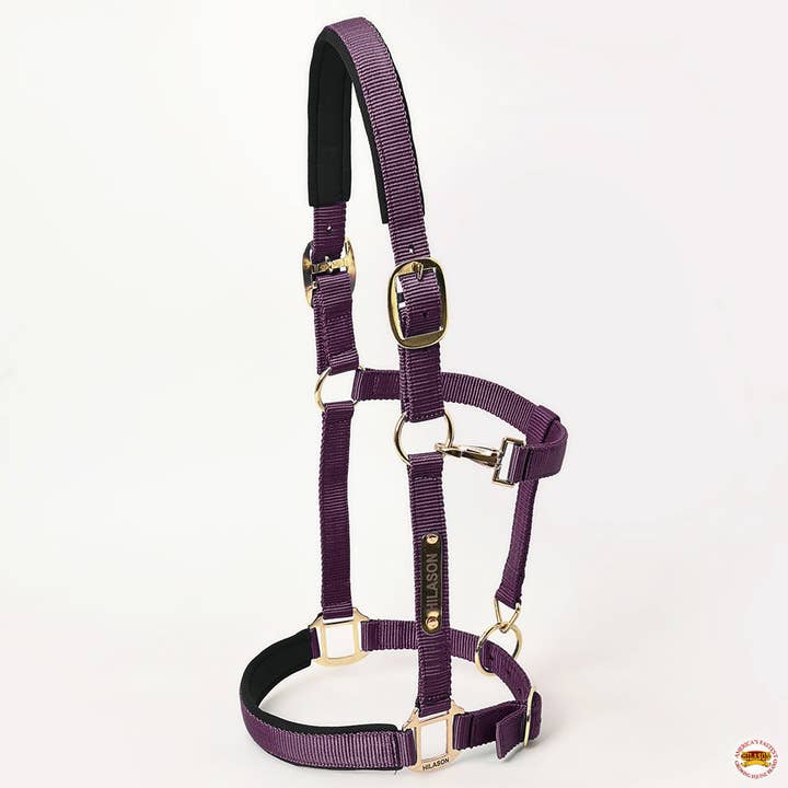 Wine Western Horse Top Grade Nylon Comfortable Flexible Halter for wholesale on Faire