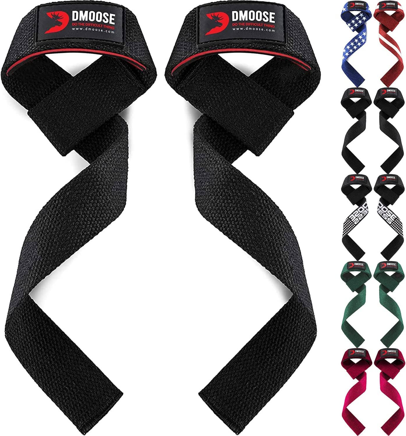 DMOOSE - Vente Équipement de fitness - Sangles de levage DMoose, sangles de poignet de 24 pouces pour haltérophili8
