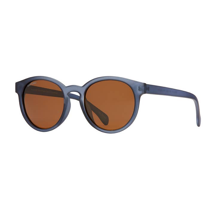 Blue Planet Eco-Eyewear - Wholesale Sunglasses - Unisex - BP19883- Arches - Soft Navy Blue / Brown Polarized Lens