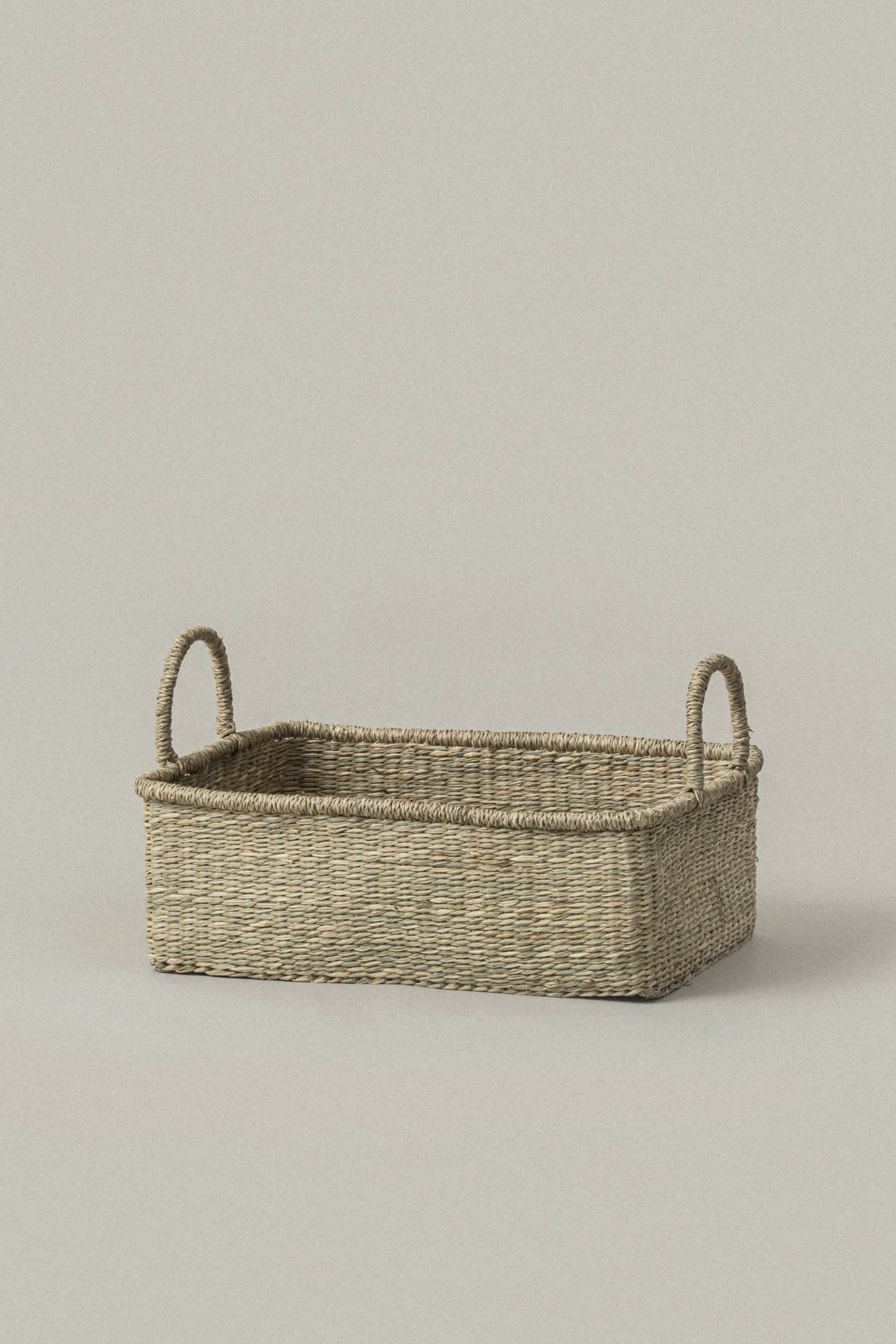 SUNNY HOME - Wholesale Basket - Seagrass Basket with Handles – Lima Rectangular Large1