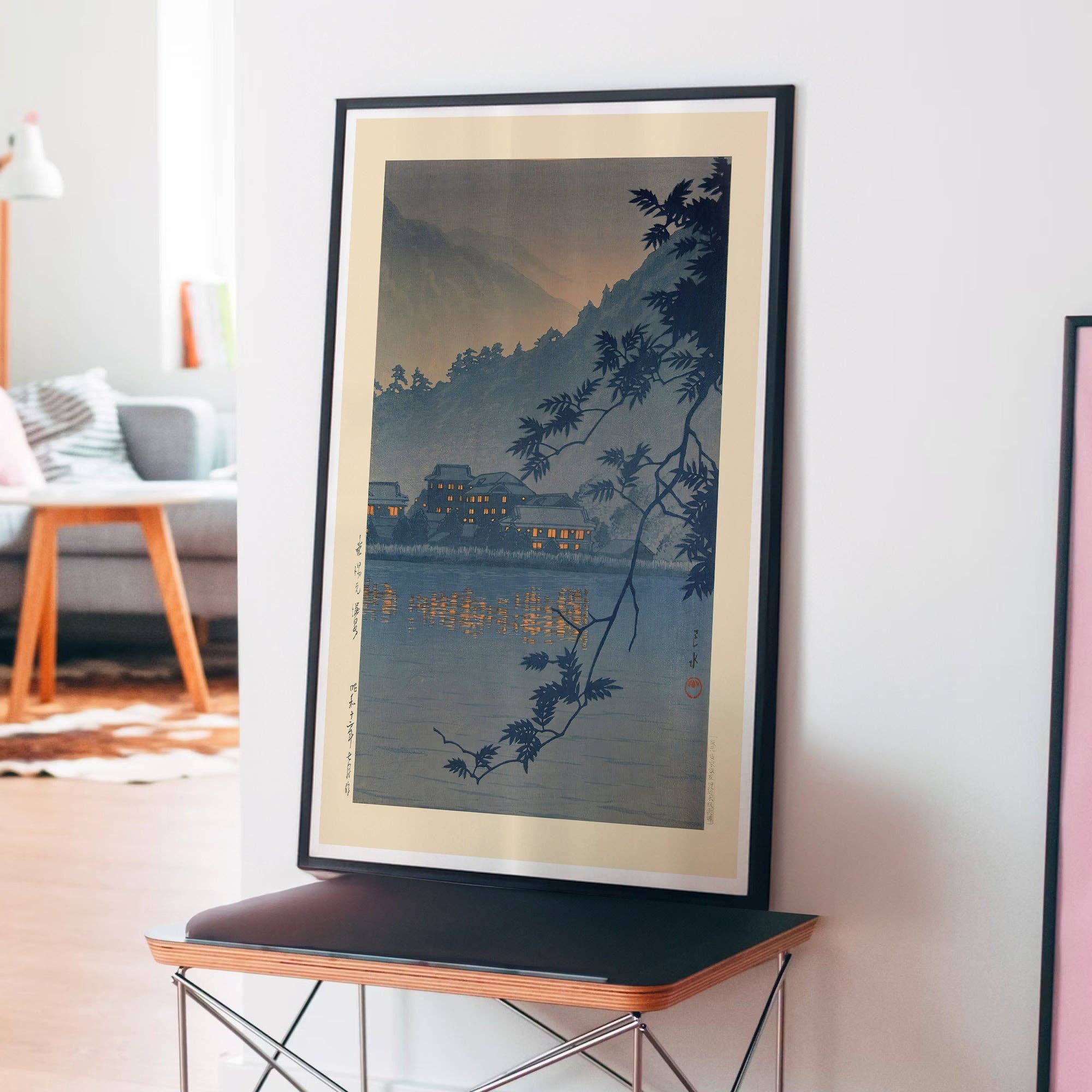 Ink & Drop - Vendita all'ingrosso Stampa artistica - Sorgente Termale Yumoto, Stampa di Nikko di Hasui Kawase1