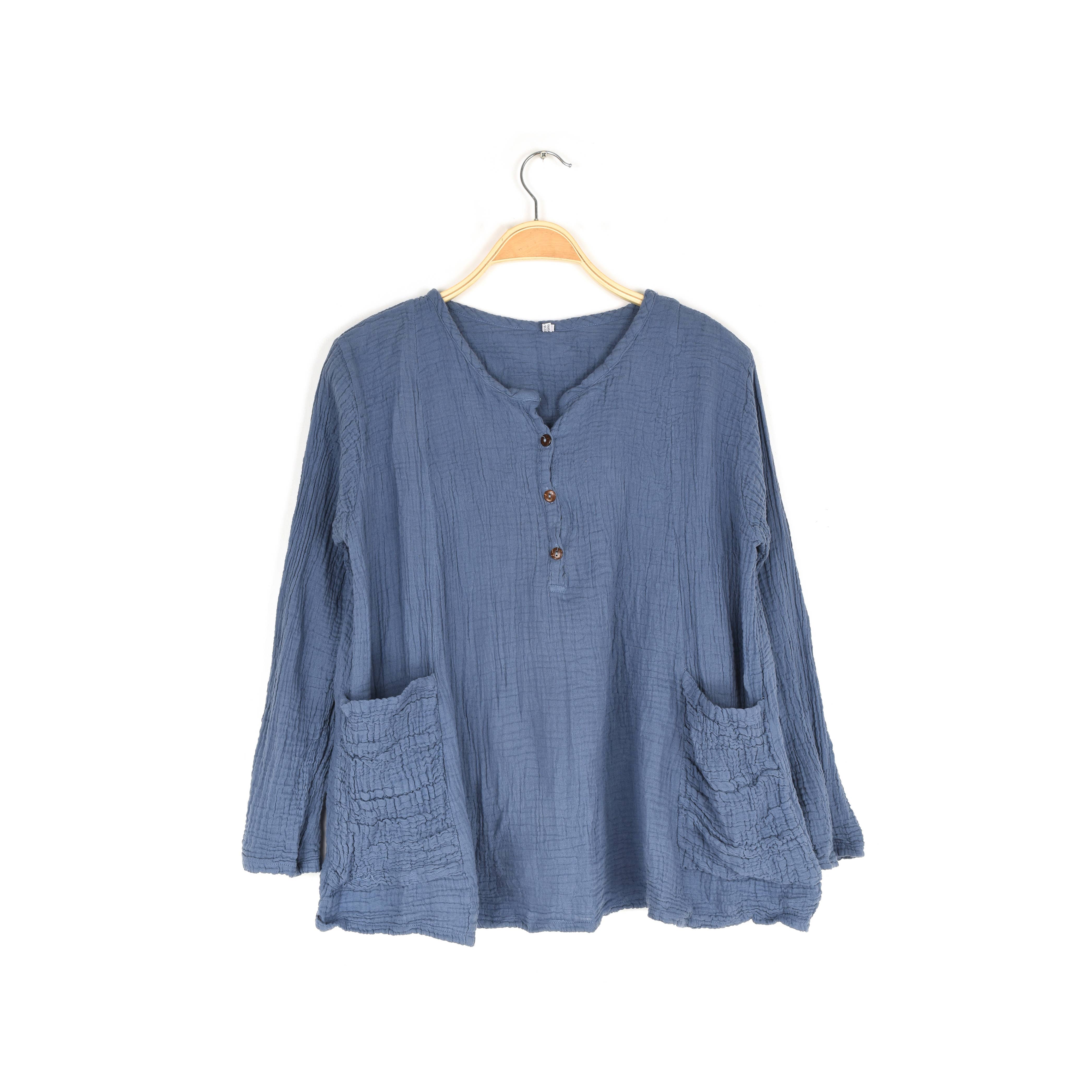 Nusantara Inc. - Wholesale Blouse - Women's - Cooper Henley-05298F0