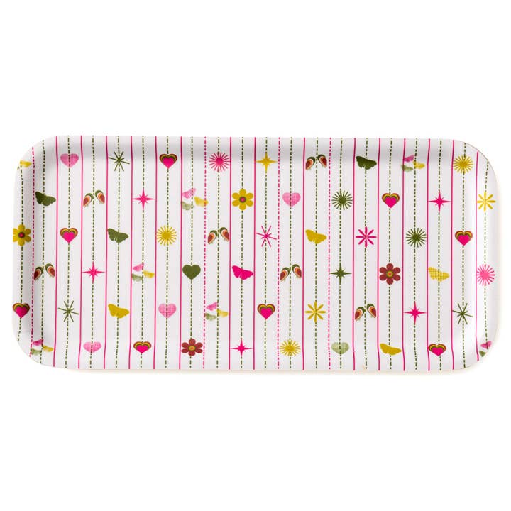 Pink Tiki Birch Serving Tray for wholesale by Blue Kite Press