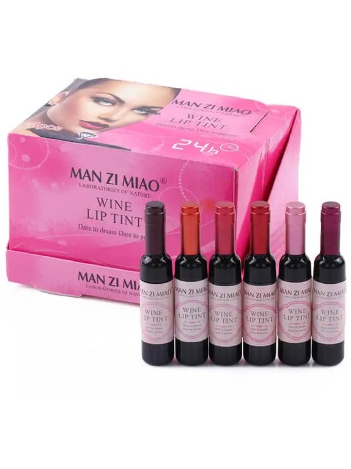 `.Wine Bottle shape Lip Tint / Christmas Ornament for wholesale by 42POPS