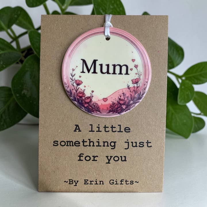 A Little Something - Mum Pink Floral Ceramic Keepsake for wholesale by By Erin Cards and Gifts Ltd