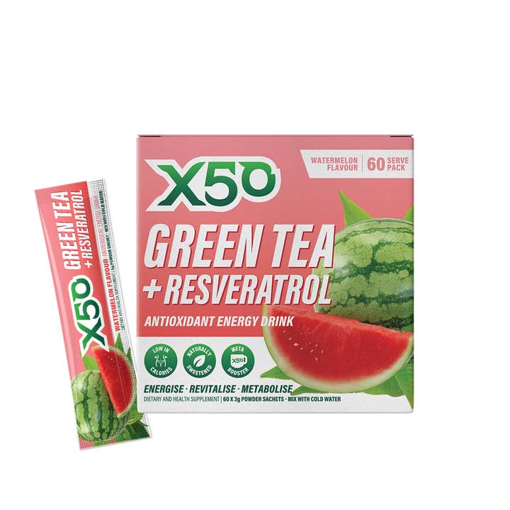 Green Tea X50 Watermelon 60 Sachets for wholesale by Tribeca Health