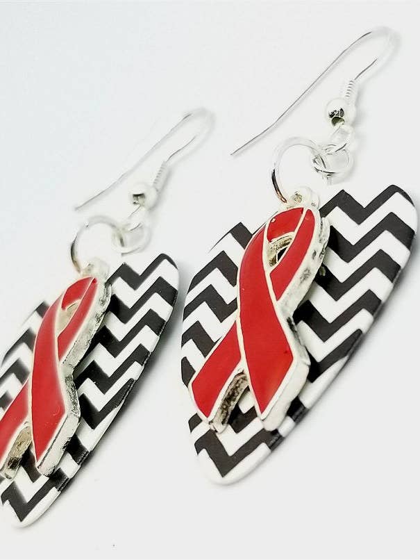 Pendientes con forma de púa para guitarra con forma de lazo para venta al por mayor de Simply Raevyn