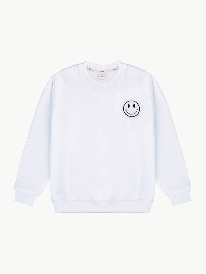 KIDS - Sweatshirt Branca | SMILE por atacado de Anitials