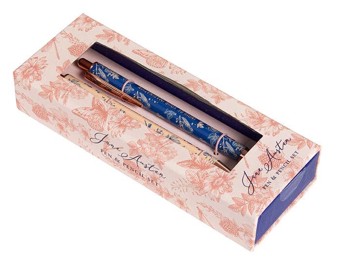 Insight Editions - #1 Pop Culture Publisher - Wholesale Pen - Jane Austen: Floral Pen and Pencil Set (Set of 2)2