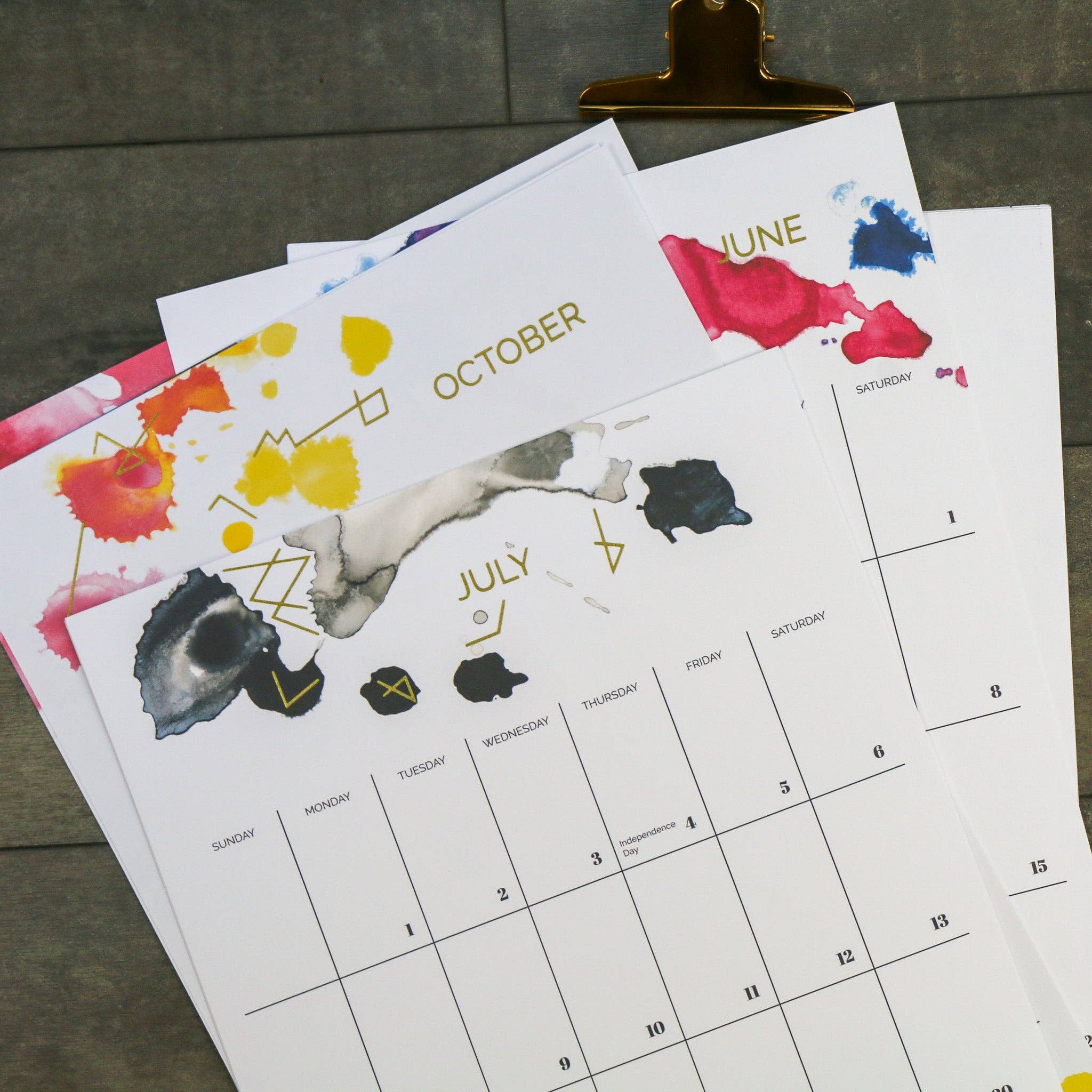 North Studio - Wholesale Calendar - 2024-25 Wall Art Calendar5