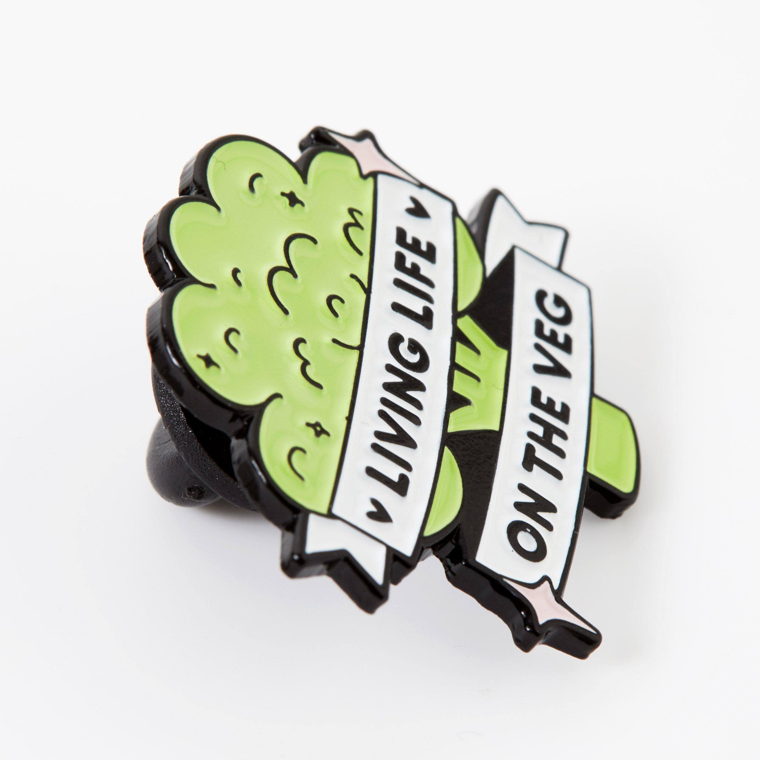 Punky Pins – wholesale Lapel pin/button – Living Life On The Veg Enamel Pin1