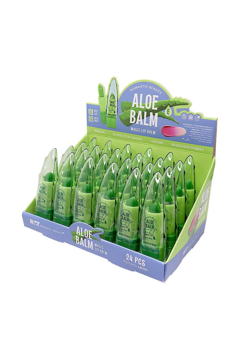 PINEAPPLE Beauty – wholesale Lip Balm – Romantic Beauty LB001 Aloe Vera Magic Lip Balm - 24 pcs2