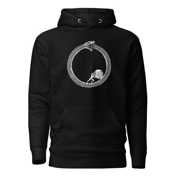 Sisyphus in Ouroboros - Premium Hoodie voor wholesale door The Philosopher's Shirt
