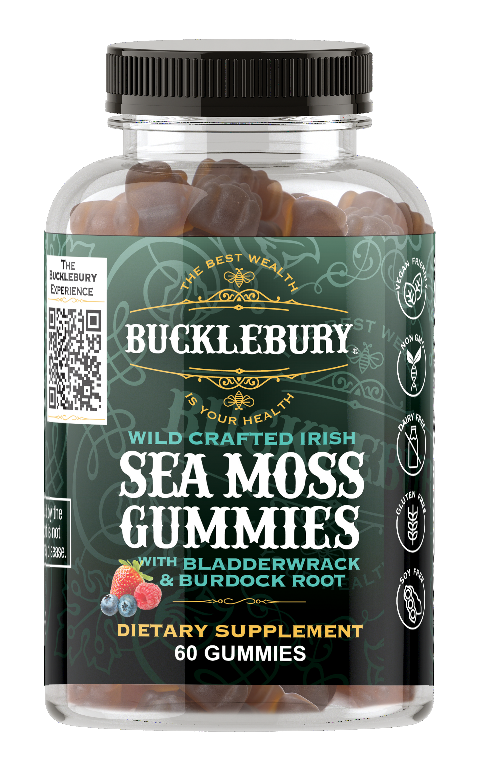 Bucklebury – Engroshandel Kosttilskud og vitaminer – Bucklebury Vilde Udformet Irske Hav Mos Gummies1