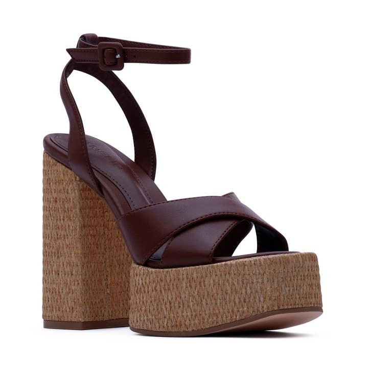 Raela Sandal - Summer Brown for wholesale by D'Amelio Footwear