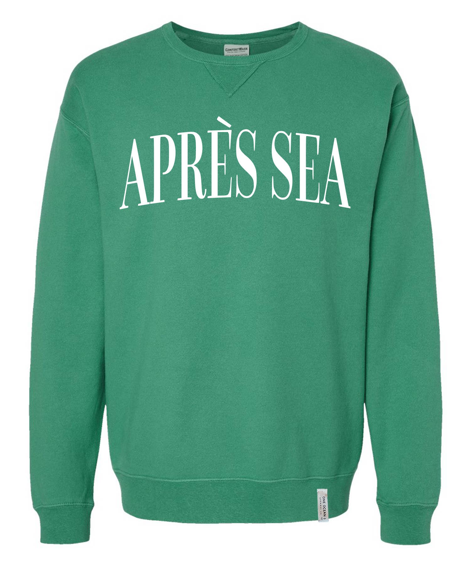 One Ocean Apparel Co.. - Wholesale Graphic Sweatshirt - Unisex - APRES SEA Crewneck - CUSTOM COLORS14
