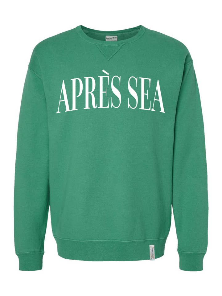One Ocean Apparel Co.. - Wholesale Graphic Sweatshirt - Unisex - APRES SEA Crewneck - CUSTOM COLORS14
