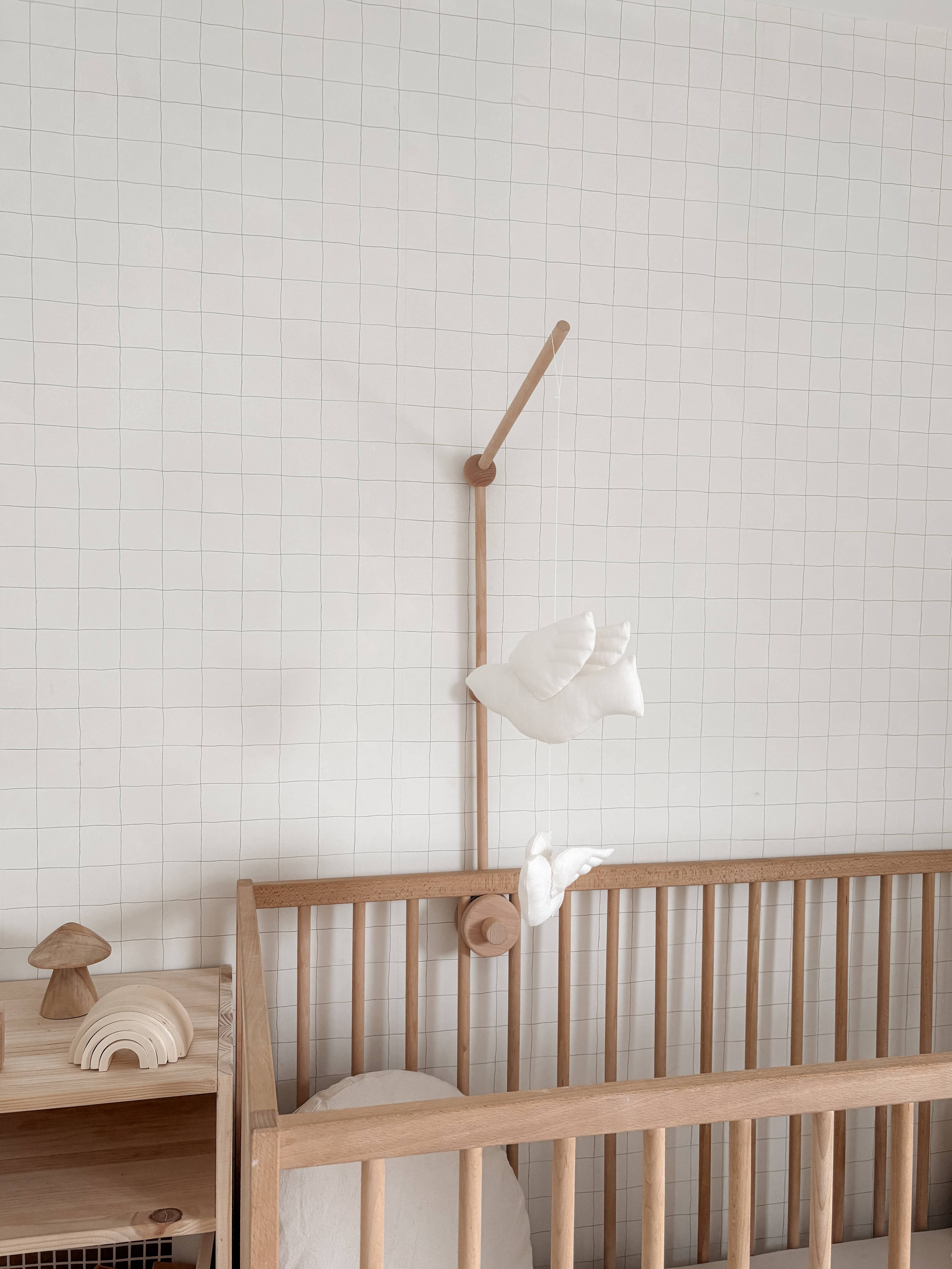 Edie & Joe - Wholesale Baby Mobile - Linen Bird Hanging Decor1