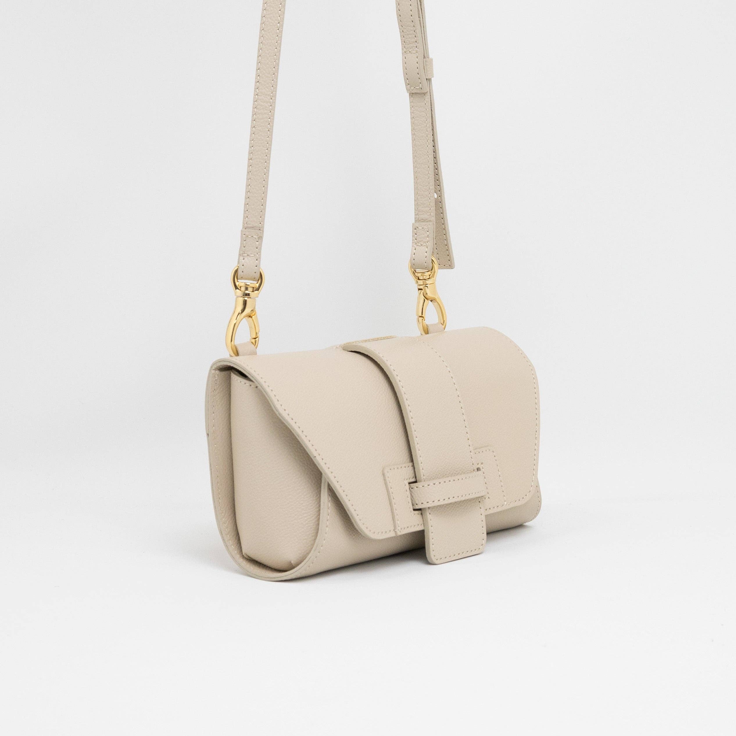 Unofuku - Wholesale Shoulder Bag - Women's - re:credo Noemi  4-Way Shoulder Bag (Beige)2