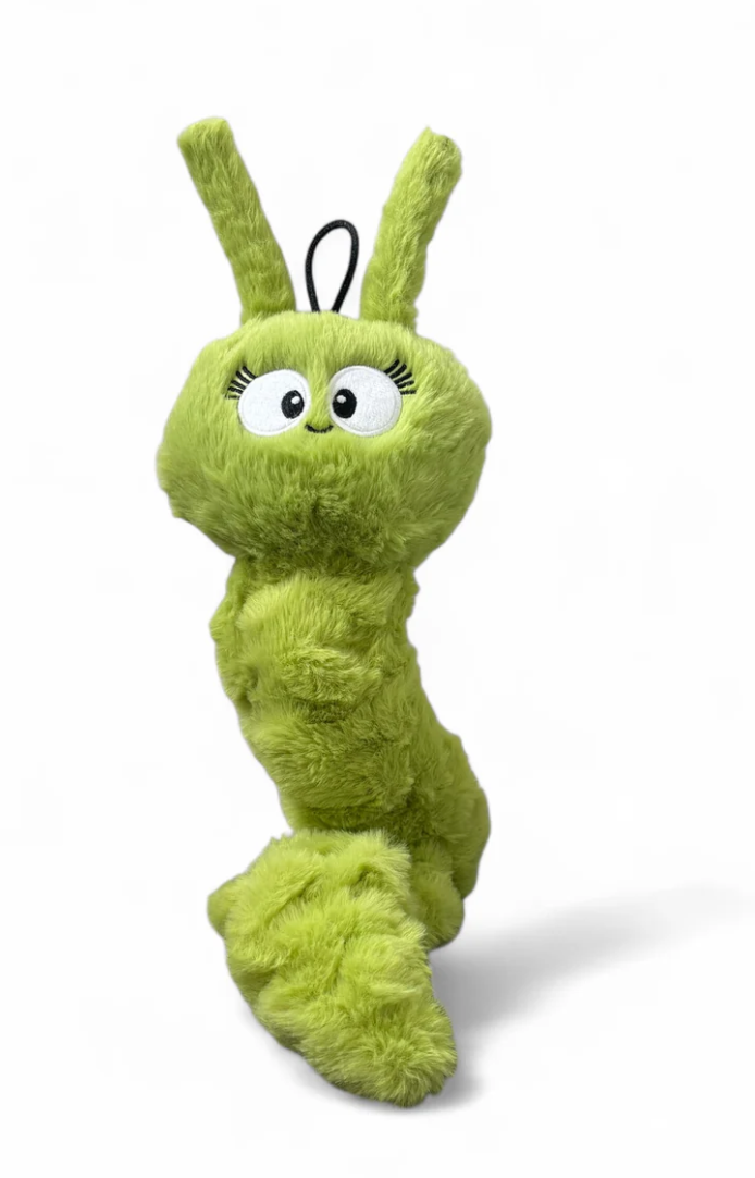 Pals For Paws - Wholesale Pet plush toy – Dog - Connie Caterpillar Plush Tug Toy Dog- 100% Recycled Material2