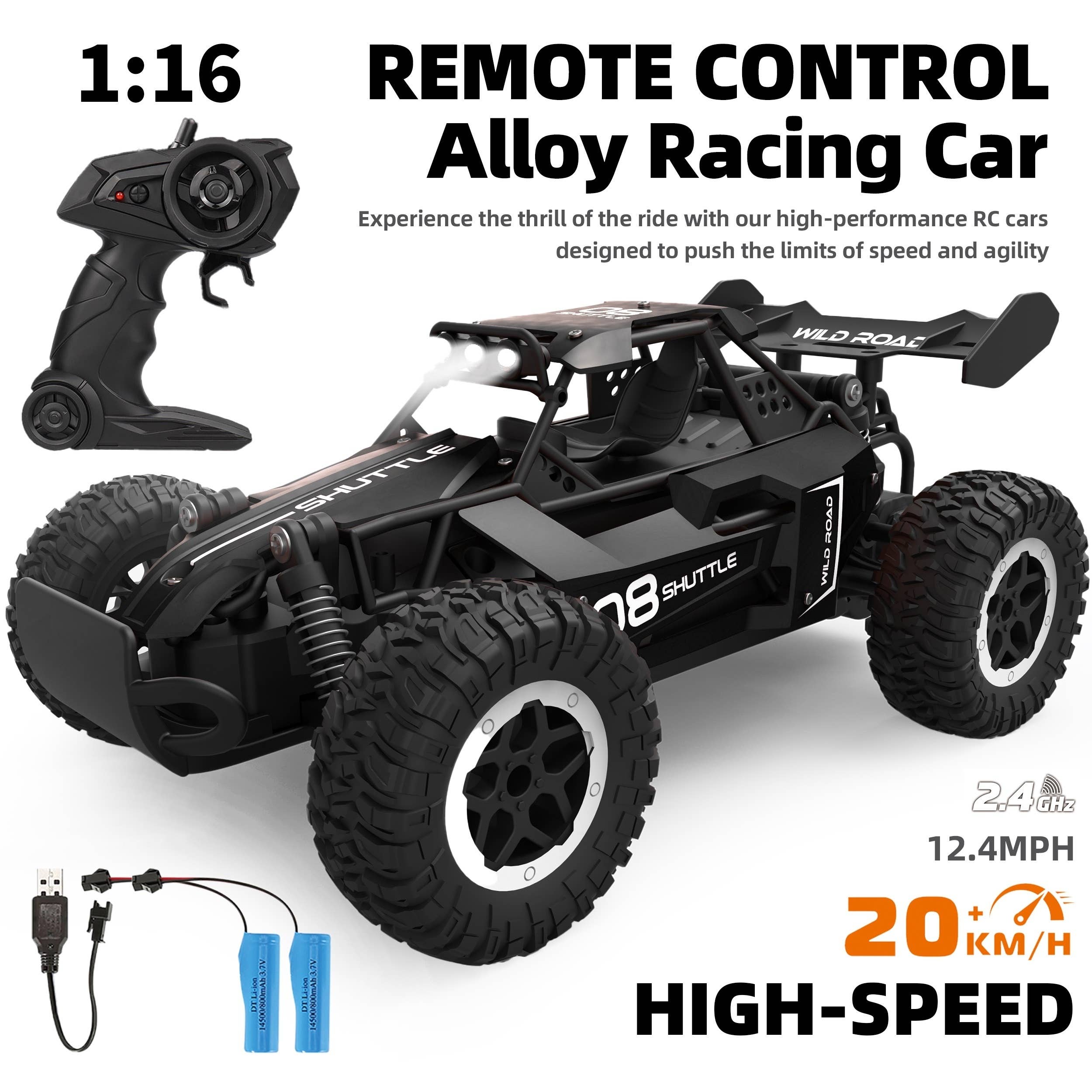 Shop Celino - Wholesale Toy Car/Truck - Kids - High-Speed 1:16 RC Car, 20 Km/h, USB Rechargeable, Off-Road1