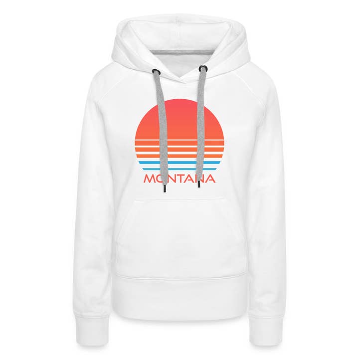 Hey Mountains - Wholesale Hoodie - Women's - Premium Women's Montana Hoodie - Retro 80s4