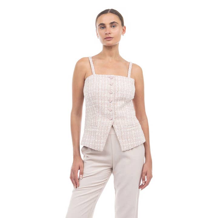 Long Structured Vest for wholesale by Naked Zebra Rack