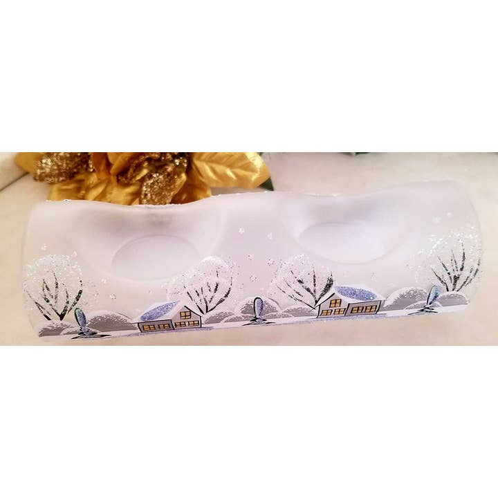 Glass by Iness - Wholesale Candle Holder - Dual Candle Holder - Centerpiece Style28