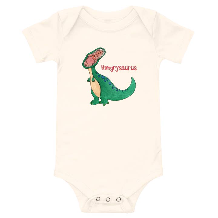 Hangrysaurus Onesie for wholesale by Peach & Bear