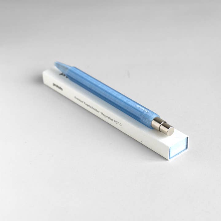Prototo - Wholesale Pen - Blue Circular Ballpoint Pen Sustainable Recycling4