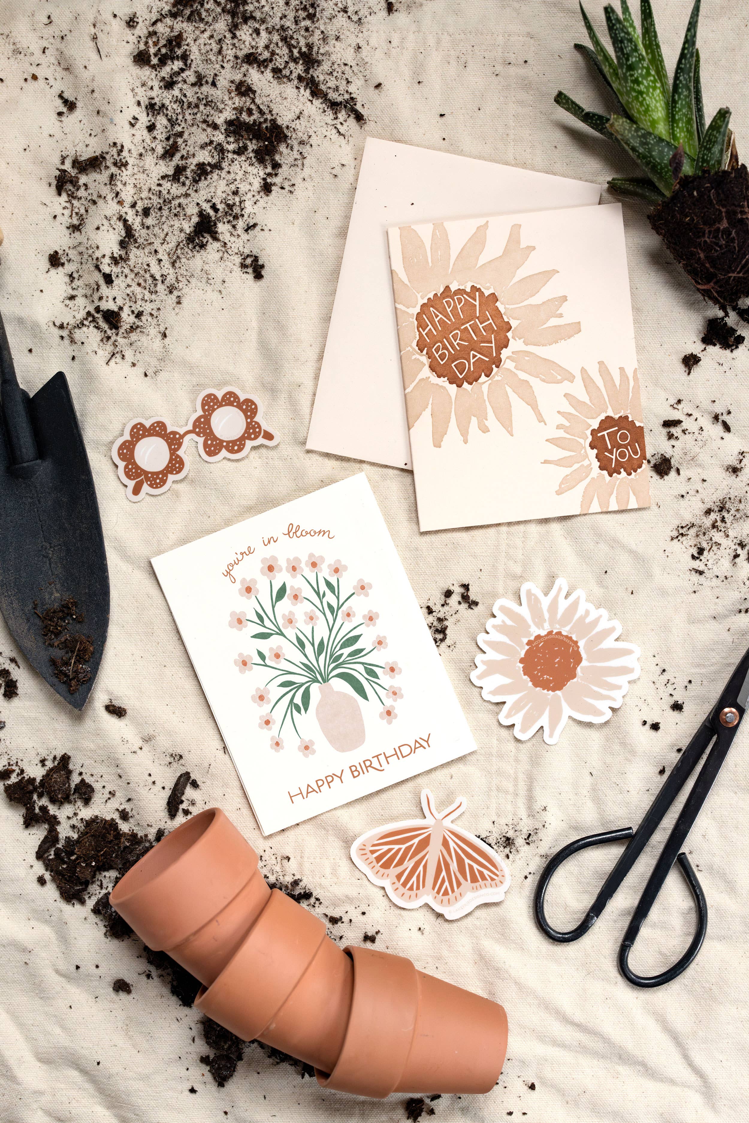 Lake Erie Design Co. - Wholesale Birthday Card - You're In Bloom - Happy Birthday - Letterpress Card1