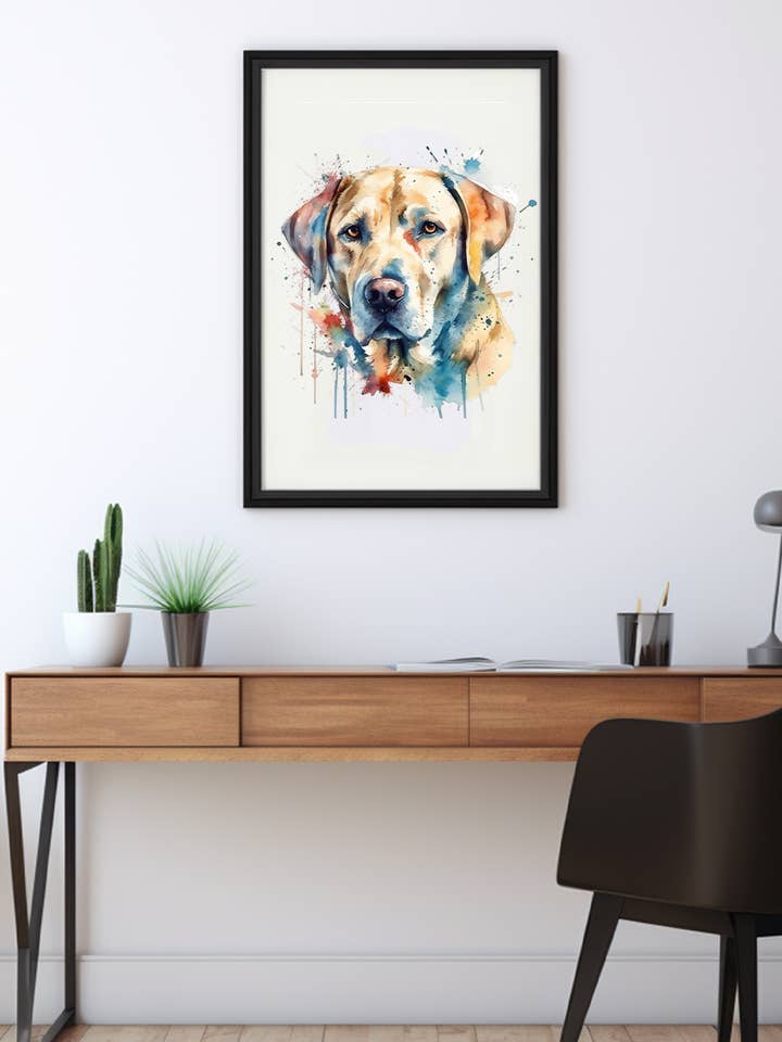 Billie - Stampa colorata con cane per la vendita all'ingrosso da parte di Homemade Hollydays Wholesale