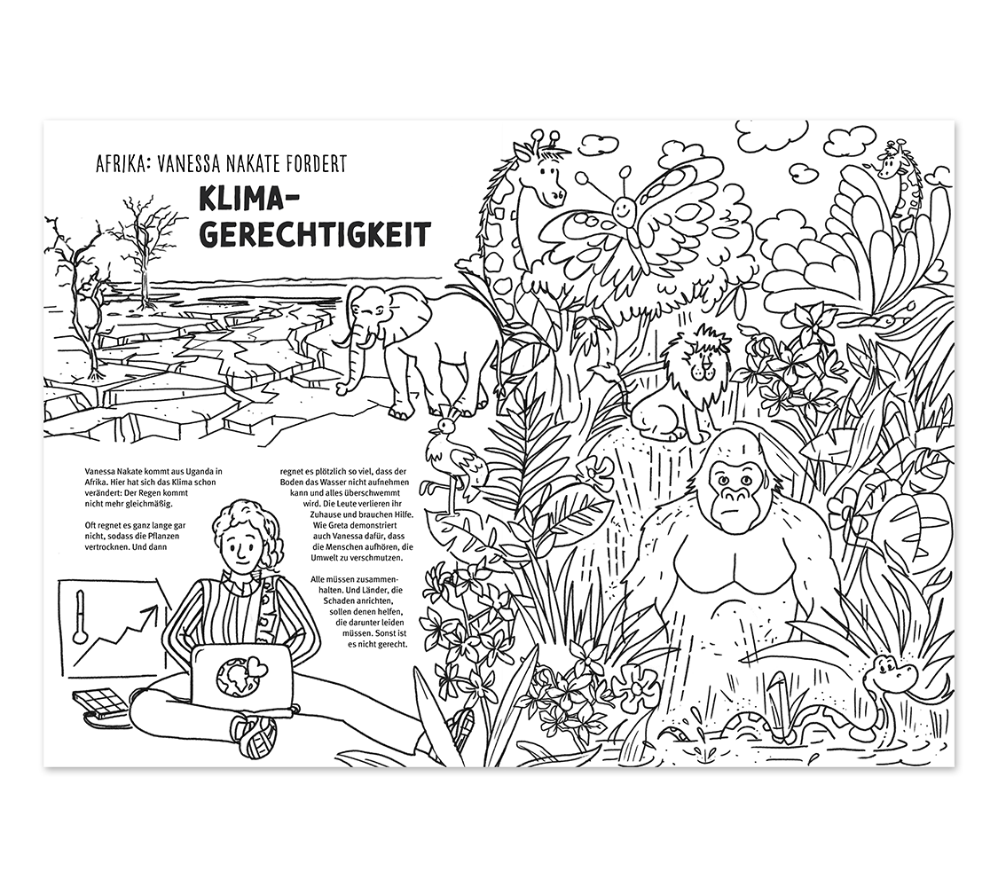 Hautfarben - Wholesale Coloring & Activity Book - Kids & Baby - Klimaschutz-Malbuch für Kinder - 20 pc. (German edition)4