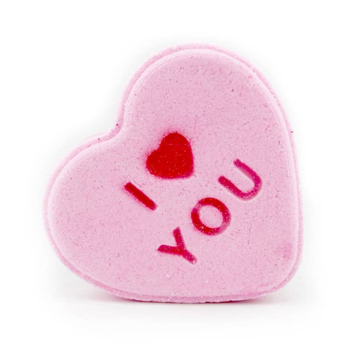 Conversation Heart PRIZE Bath Bombs for wholesale by Sweet Bath Co