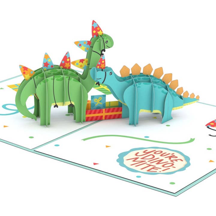 Lovepop Cards - Wholesale Birthday Card - Birthday Dinosaurs 5''x7'' Card, Birthday Cards